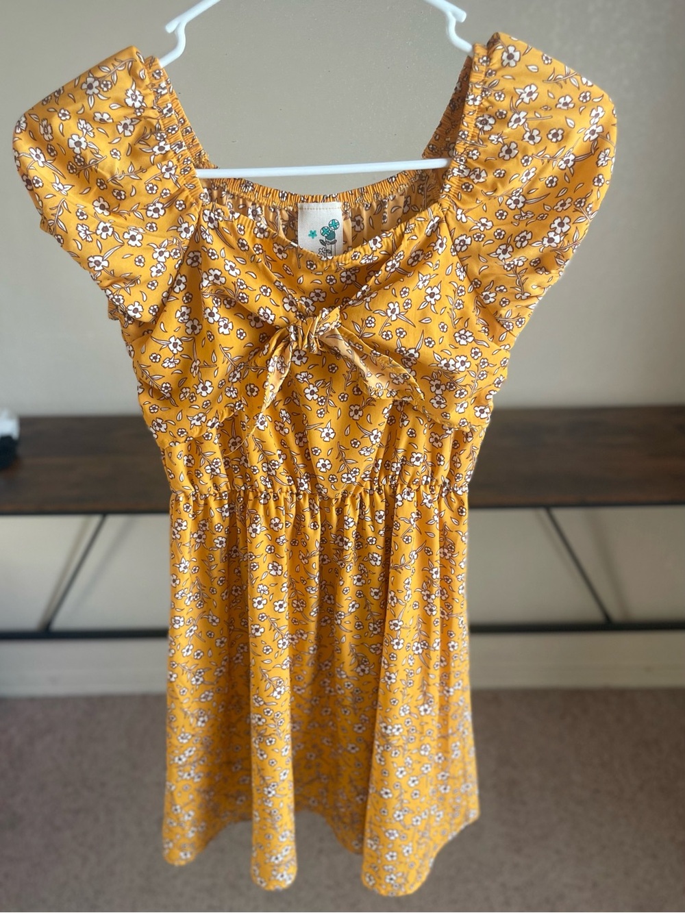 Lily Bleu Orange/Yellow Floral Casual Kids Dress